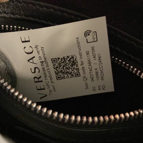 NWT MSRP$4875 Versace Medusa Mini Fringed Leather Hobo Shoulder Bag - Picture 6 of 8